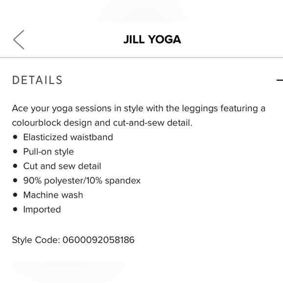 NWT Jill Yoga Little Girls sz 6 Colourblock Purple Leggings - Picture 10 of 11